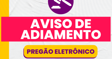 AVISO DE ADIAMENTO