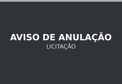 AVISO DE ANULAÇÃO