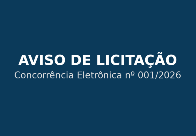 AVISO DE LICITAÇÃO Concorrência Eletrônica nº 001/2026